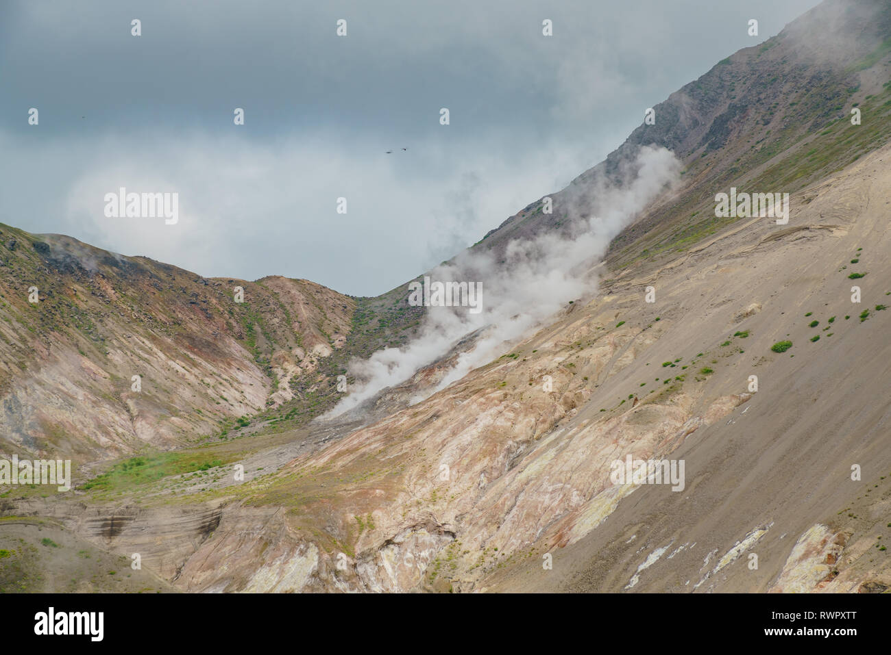 Beautiful landcape around Mount Usu, Hokkaido, Japan Stock Photo Alamy
