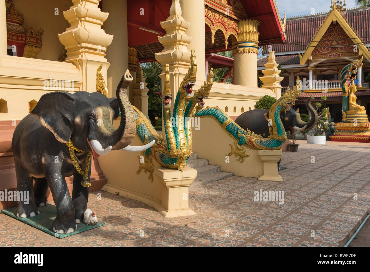 Wat Chanthaboury Vientiane Laos Stock Photo