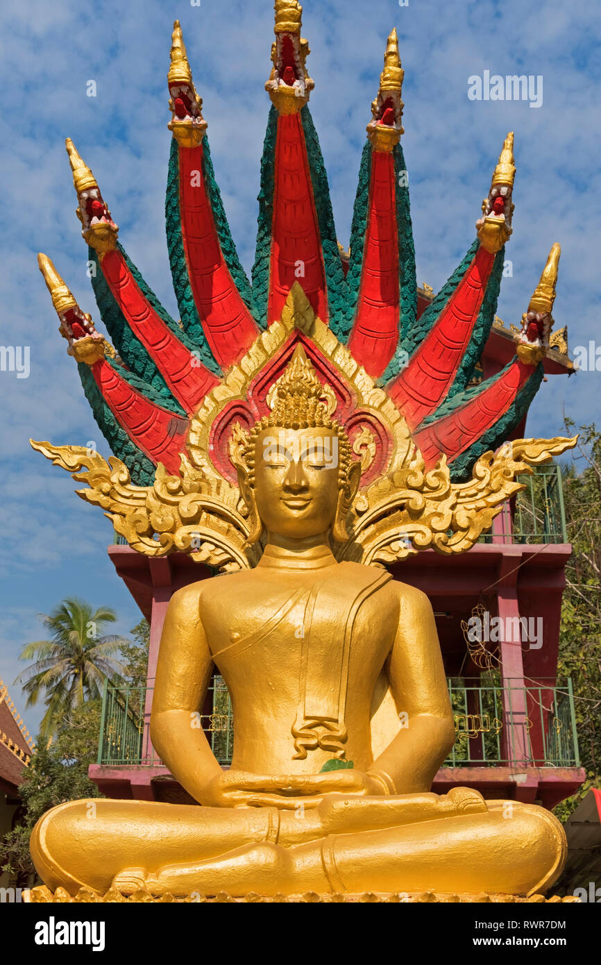 Buddha statue Wat Chanthaboury Vientiane Laos Stock Photo