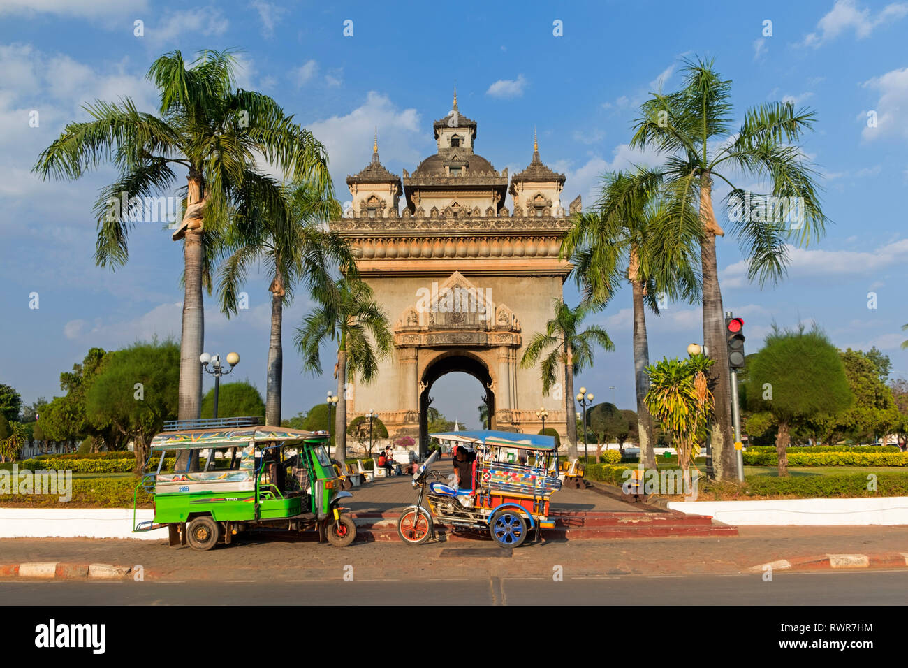 Patuxai Victory Monument Vientiane Laos Stock Photo