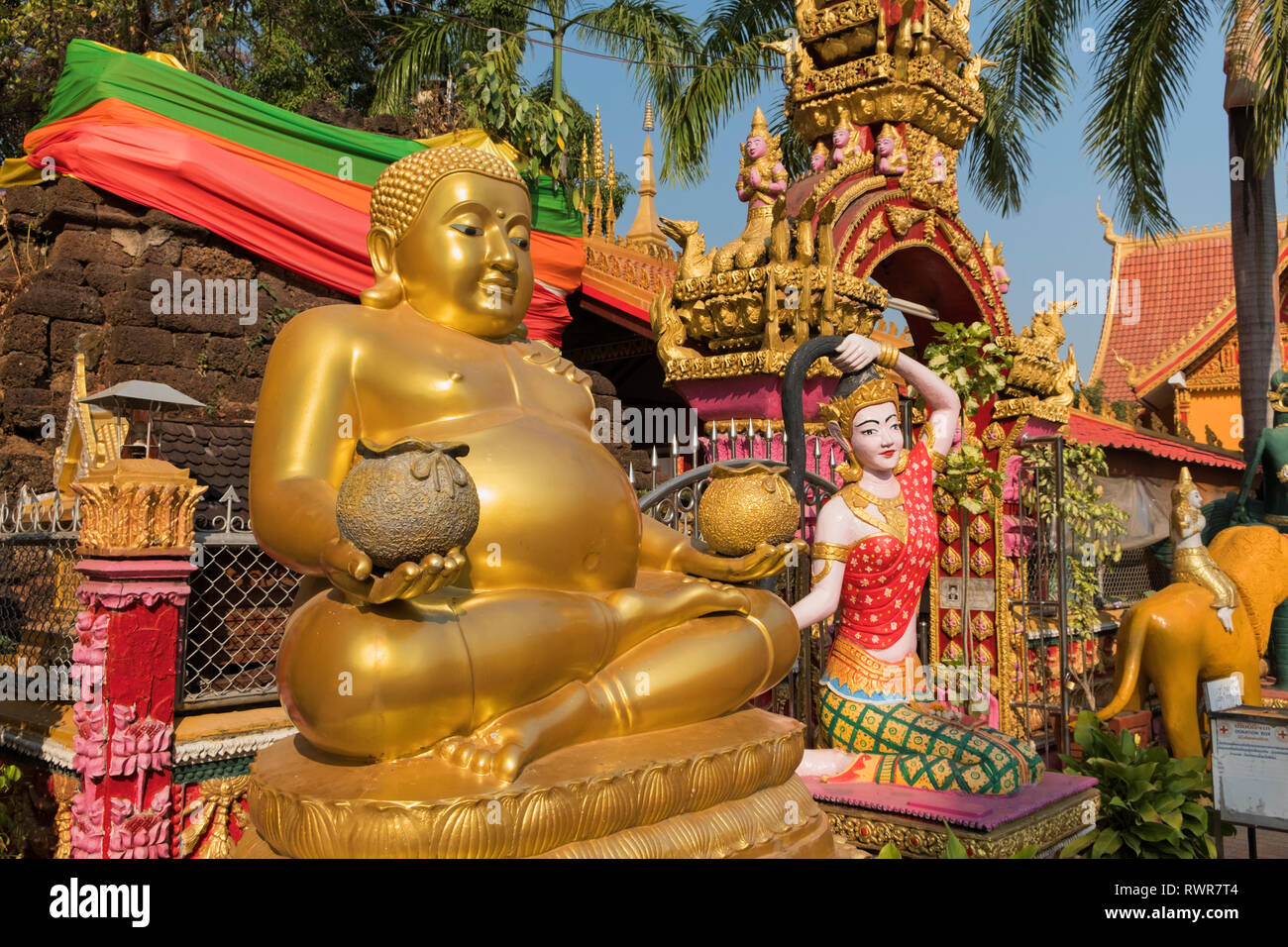 Wat Si Muang Vientiane Laos Stock Photo