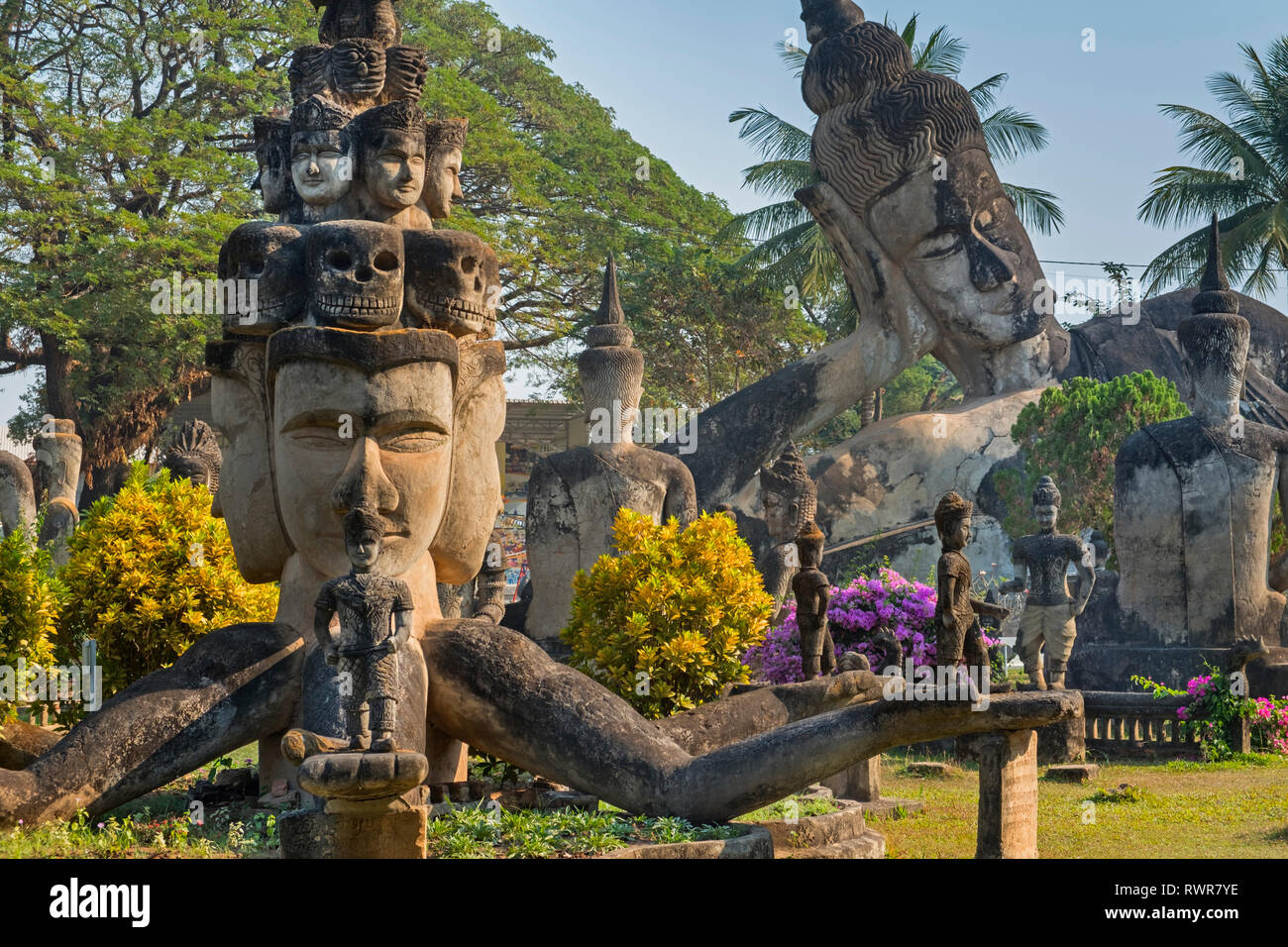 Xieng Khuan Buddha Park Vientiane Laos Stock Photo