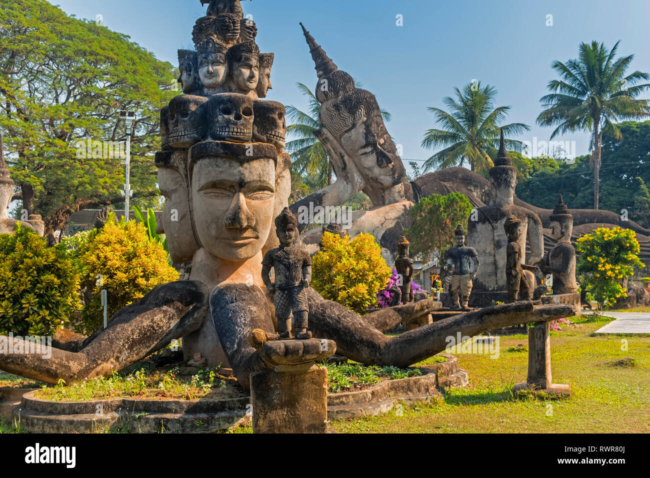 Xieng Khuan Buddha Park Vientiane Laos Stock Photo