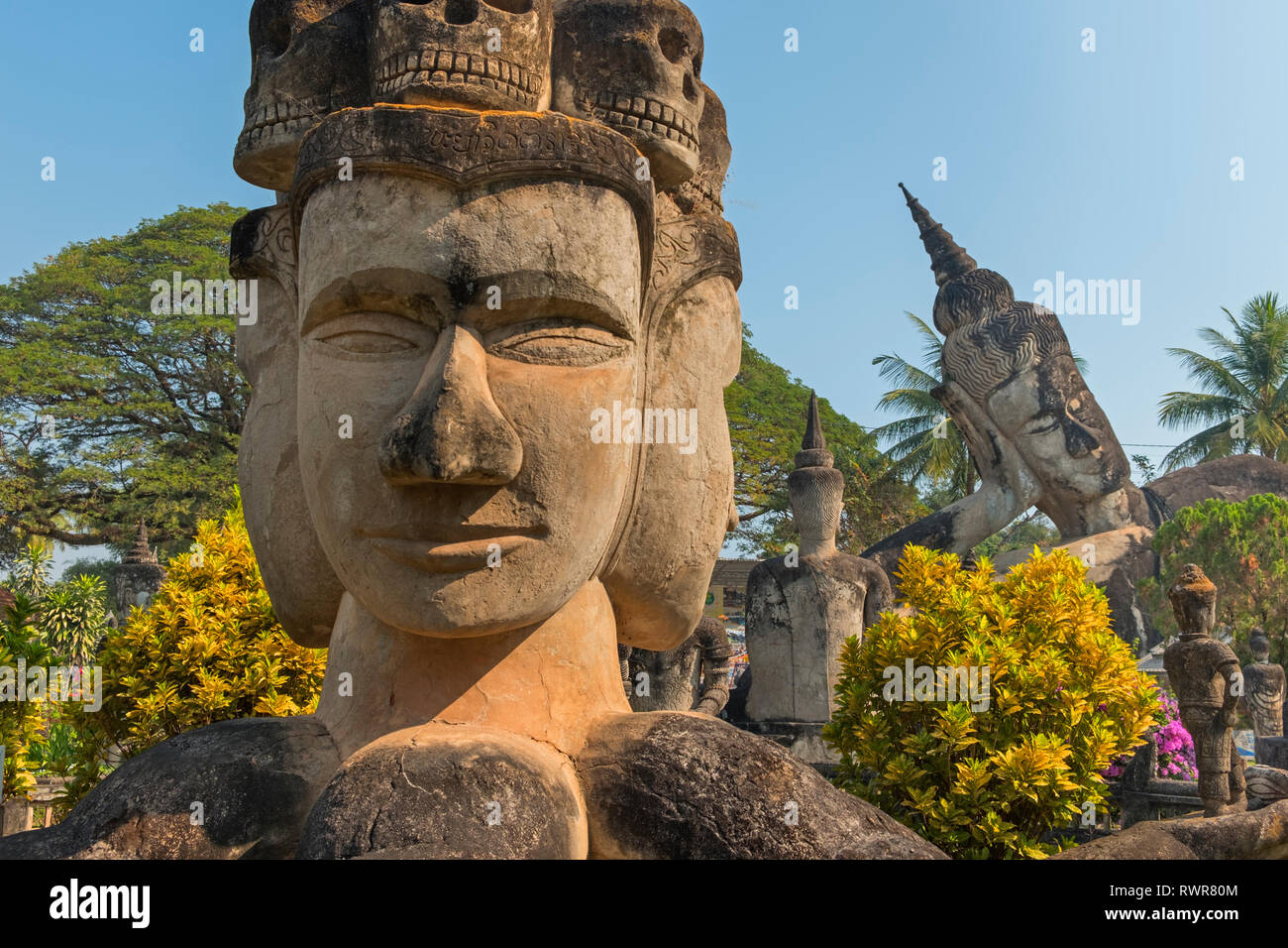 Xieng Khuan Buddha Park Vientiane Laos Stock Photo