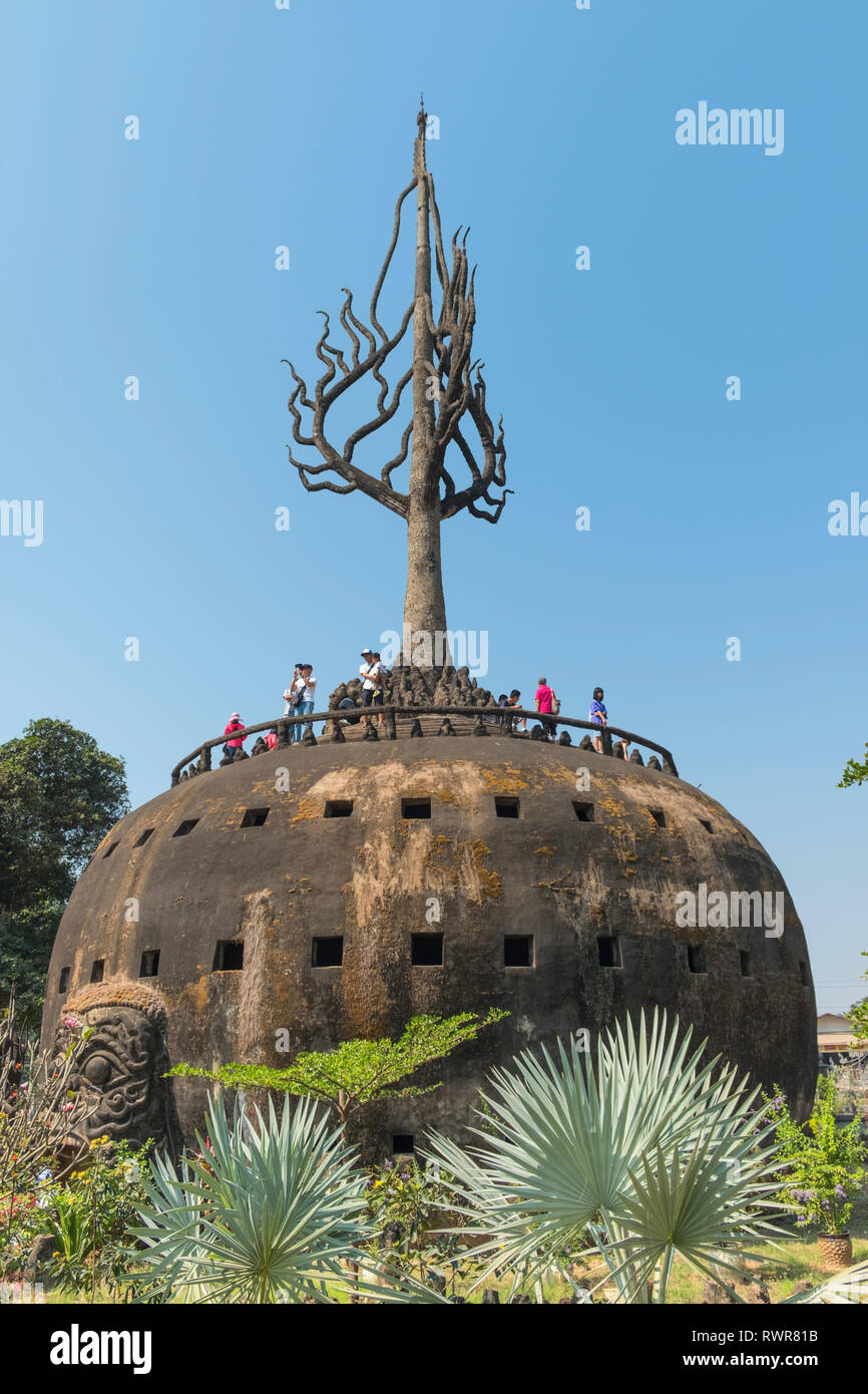 Xieng Khuan Buddha Park Giant Pumpkin Vientiane Laos Stock Photo