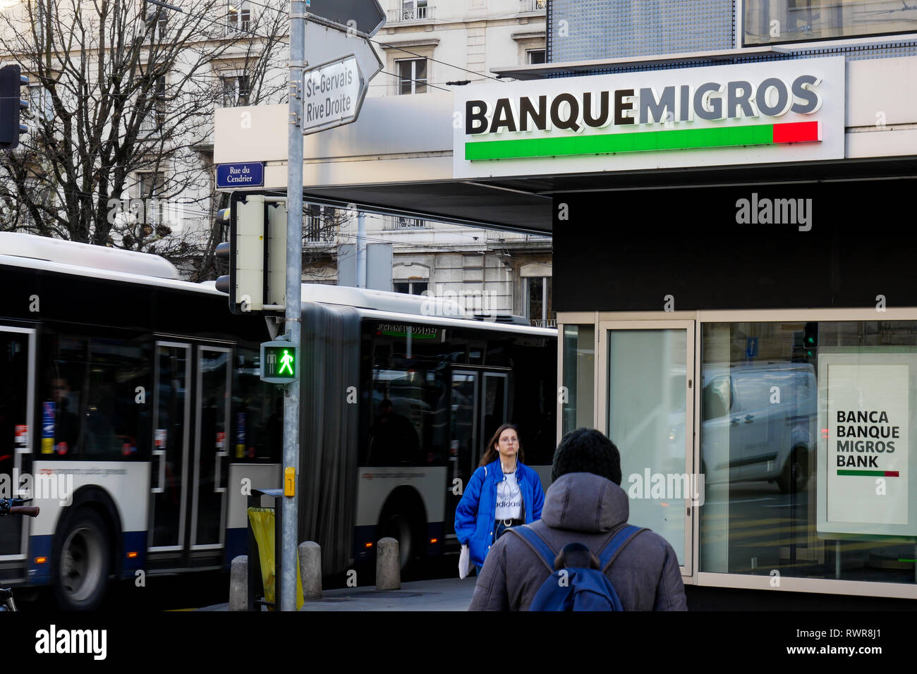 Gare de Genève-Sécheron Stock Photo