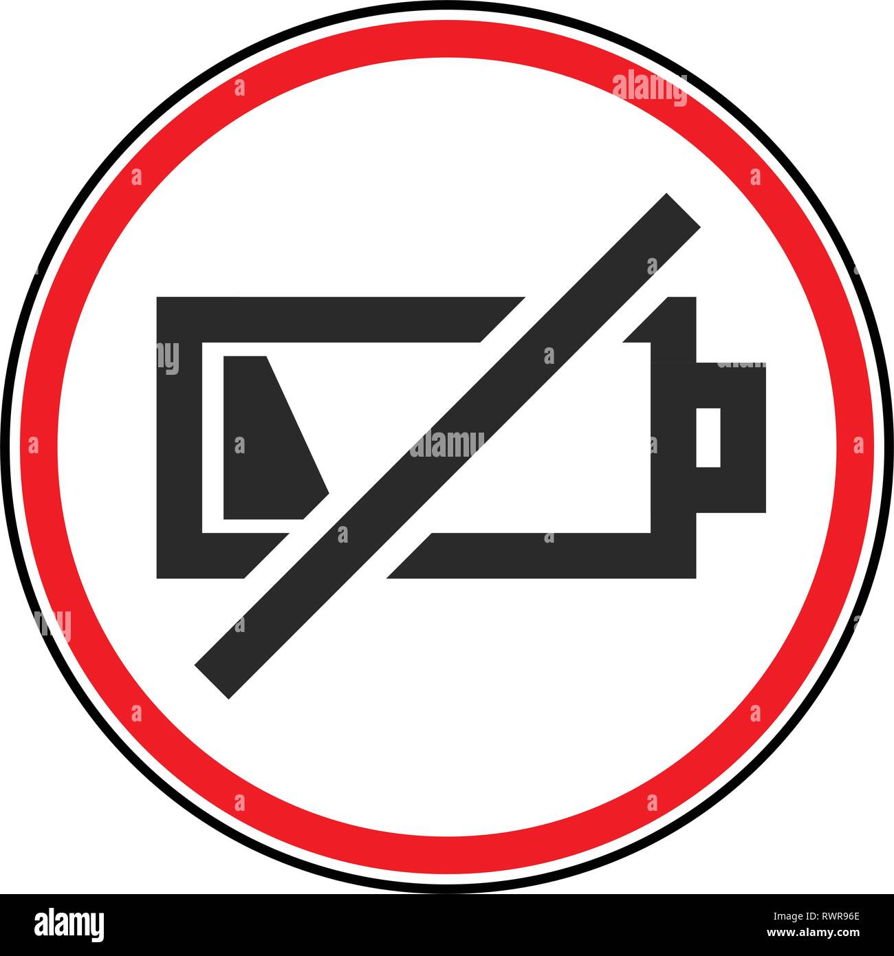 Icon with low battery symbol, Battery level indicator Stock Vector ...