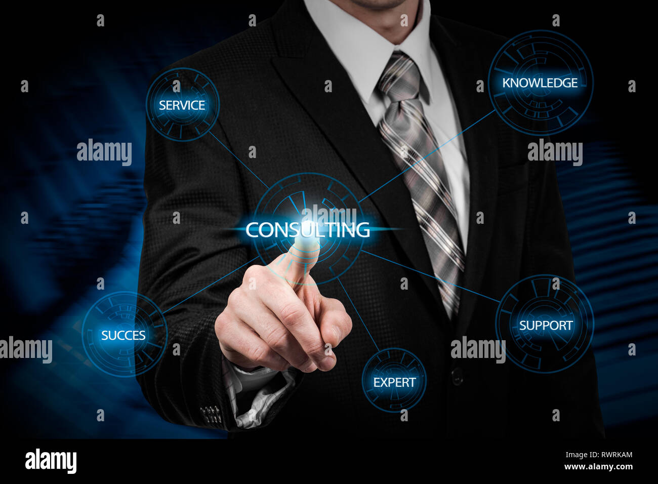 Expert Advice Consulting Service Business concept. Stock Photo