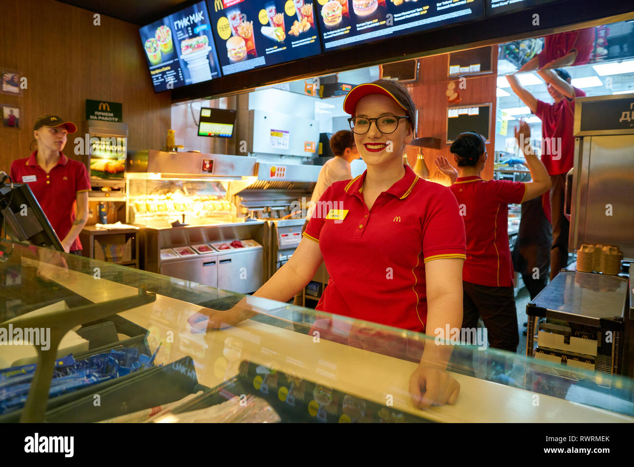 Mcdonalds employee hires stock photography and images Alamy