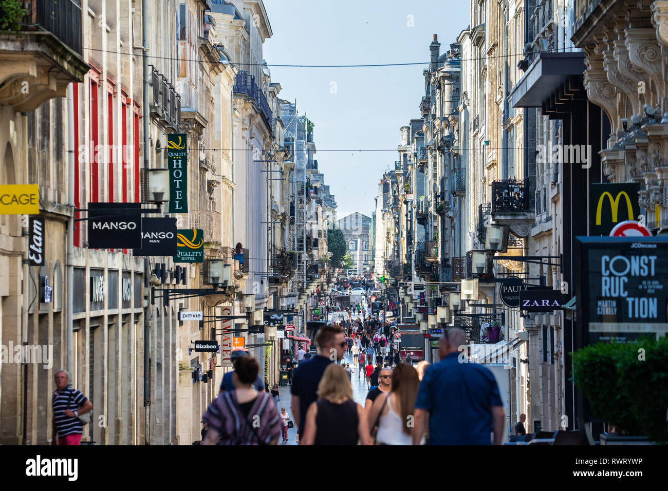 Rue Sainte Catherine Bordeaux High Resolution Stock Photography and ...