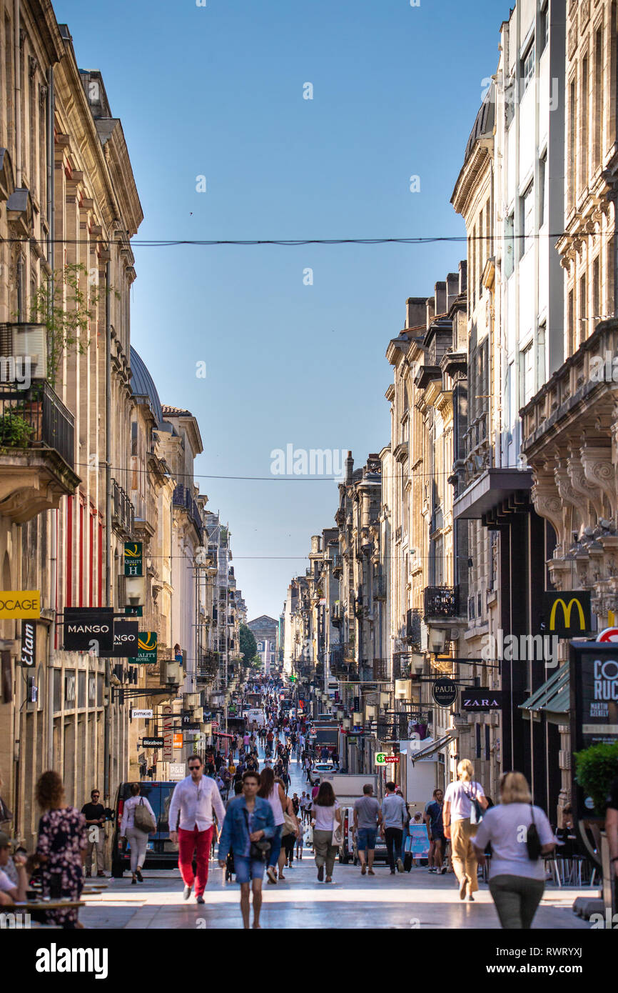 Rue Sainte Catherine Bordeaux High Resolution Stock Photography and ...