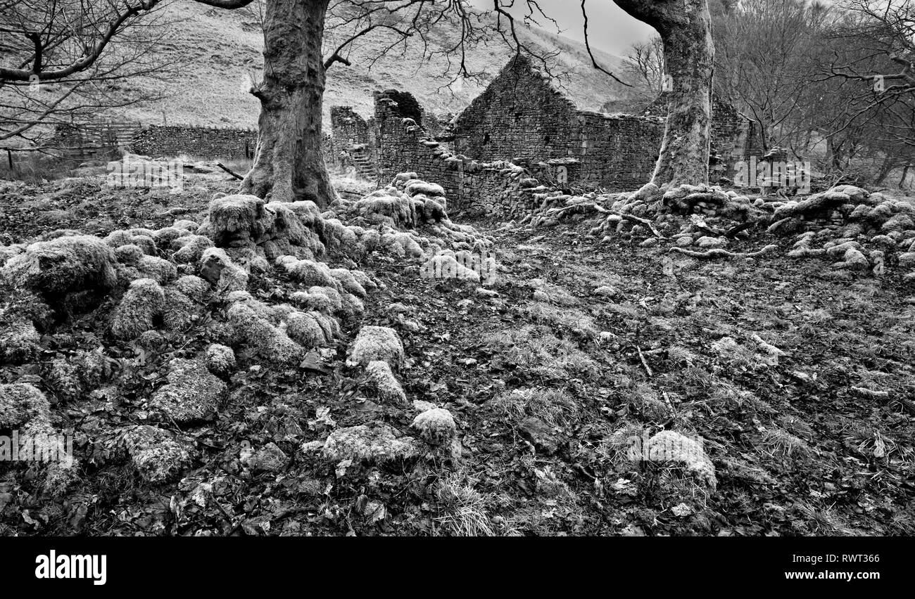 Bank Top Farm, above Howdon Reservior, Derbyshire (2) Stock Photo