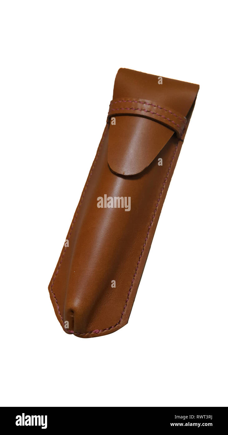 Pencil case isolated on white background Stock Photo