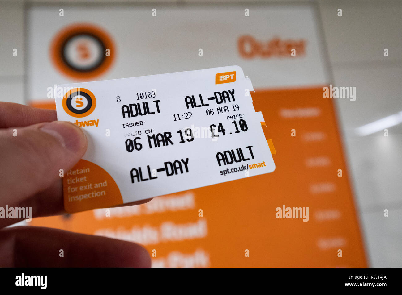 Glasgow subway ticket hi-res stock photography and images - Alamy
