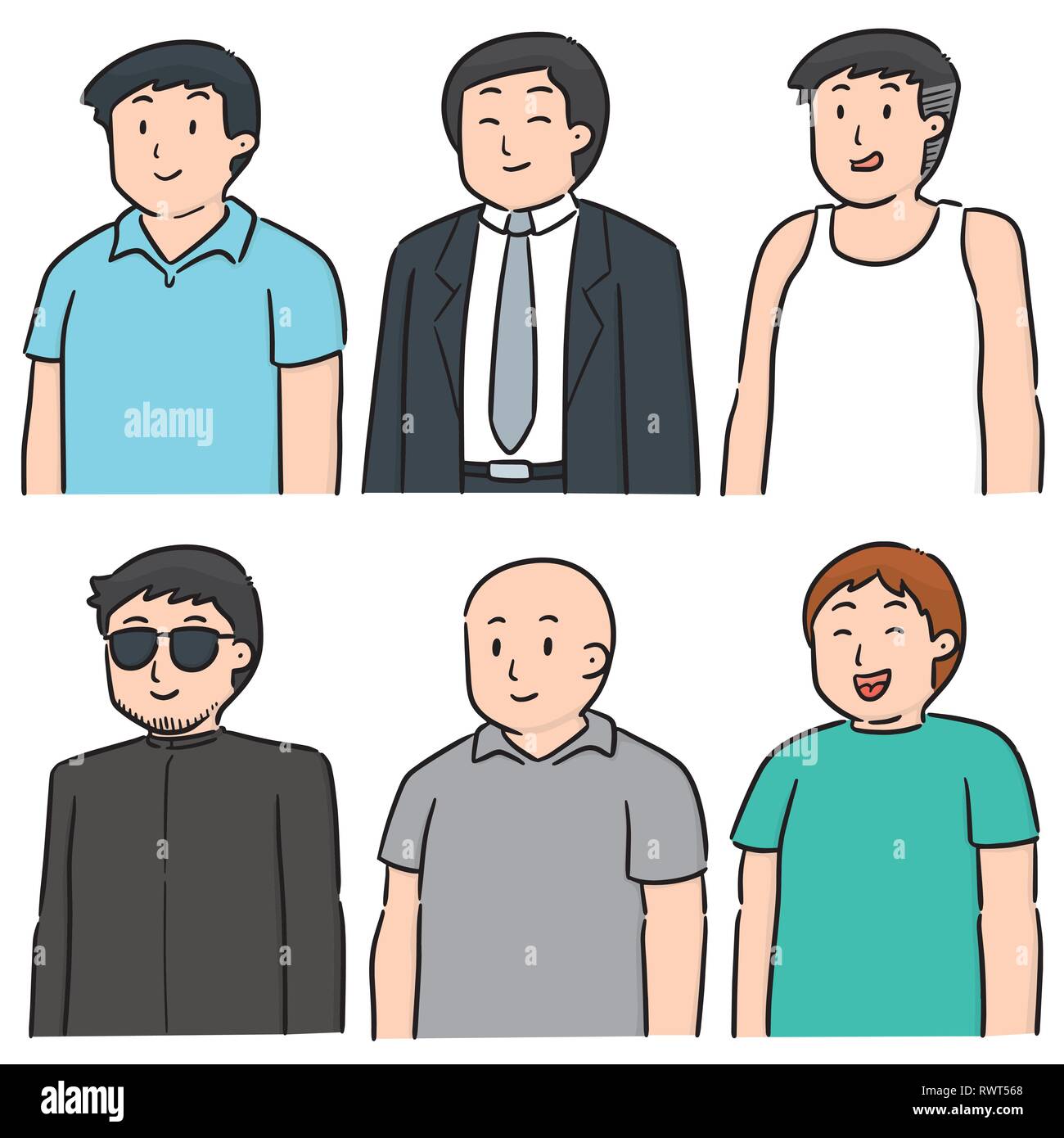 vector set of people Stock Vector Image & Art - Alamy