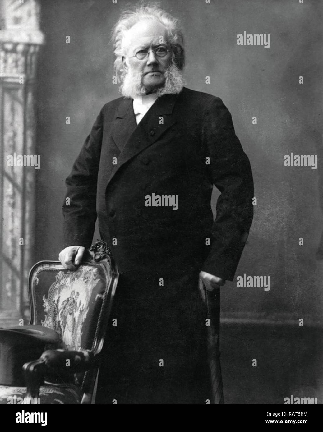 HENRIK IBSEN (1828-1906) Norwegian playwright about 1898 Stock Photo
