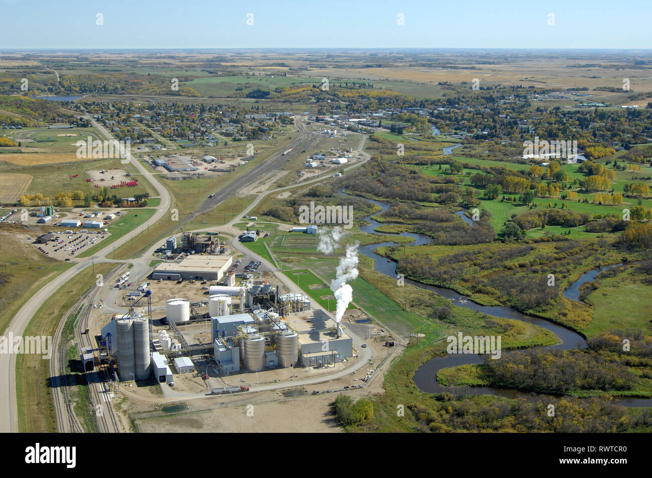 Husky energy ethanol plant minnedosa hires stock photography and