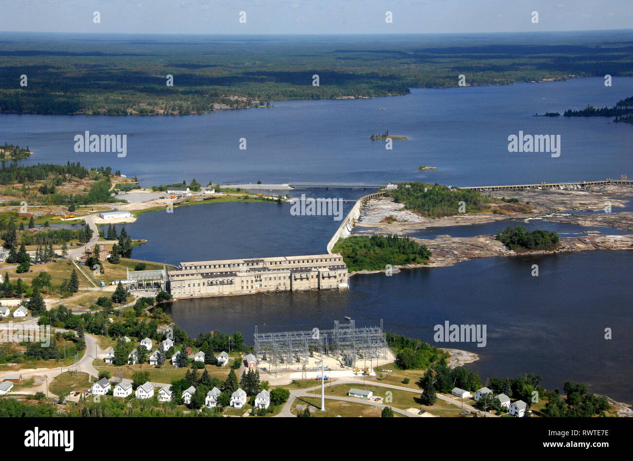 Pointe du Bois, Generating Station, Manitoba, Canada Stock Photo