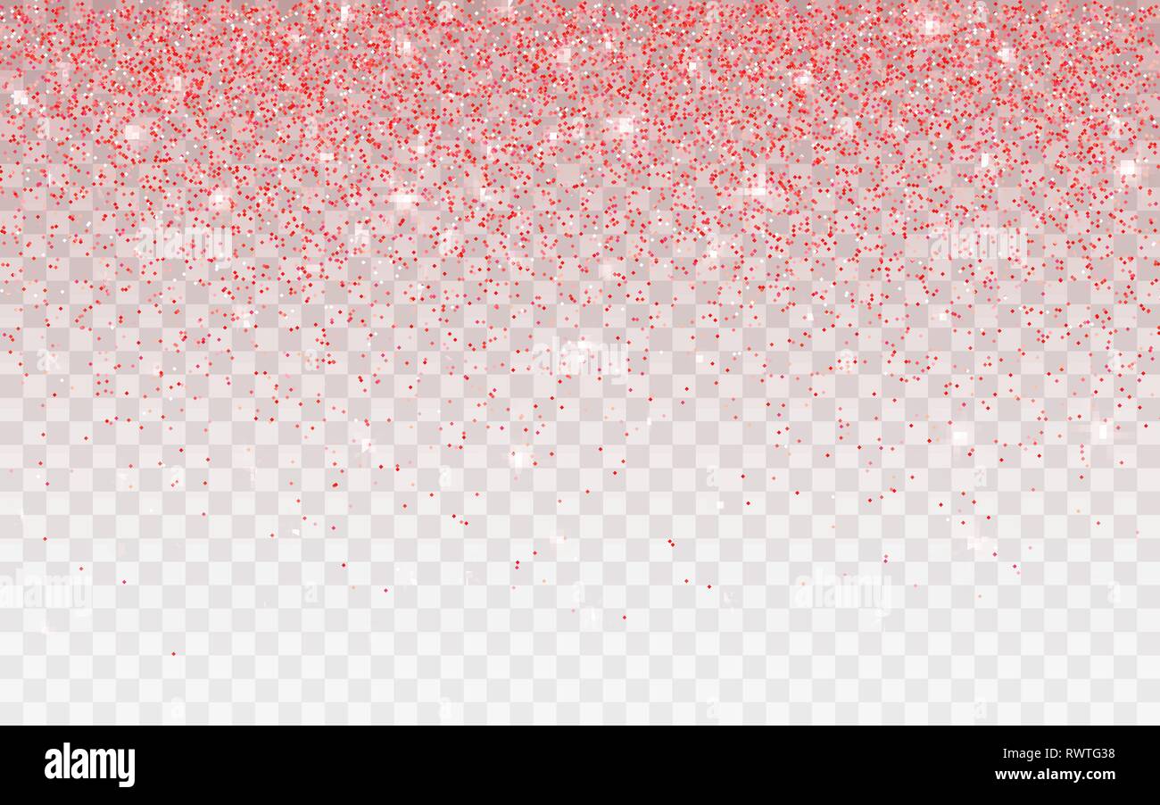 Pink glitter sparkle on a transparent background. Vibrant background