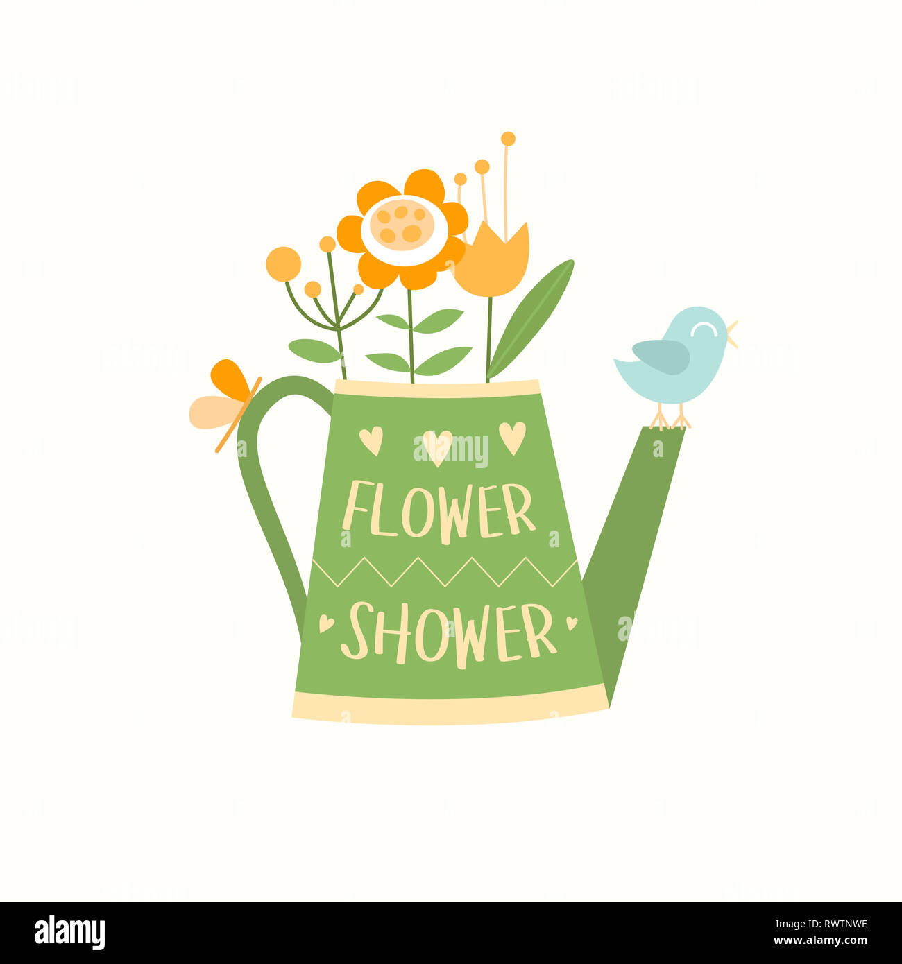 Flower garden logotype hi-res stock photography and images - Alamy