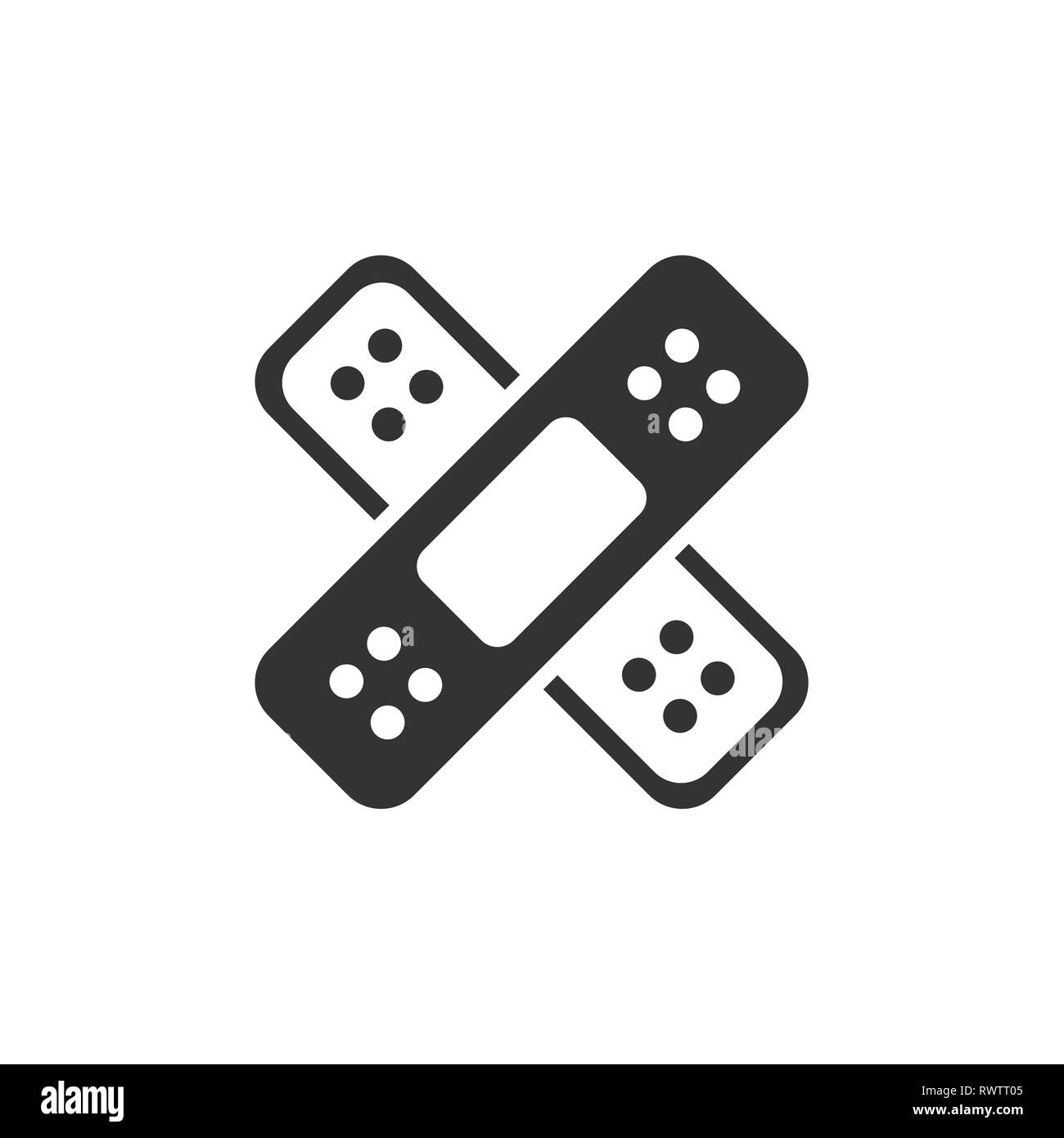 Band aid icon. Medicine care. Isolated vector illustration Stock Vector