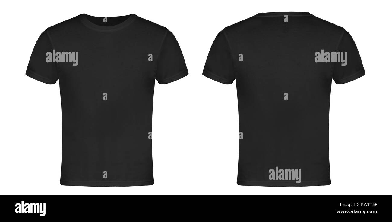 Blank T Shirt Template Front Back Cut Out Stock Images & Pictures - Alamy