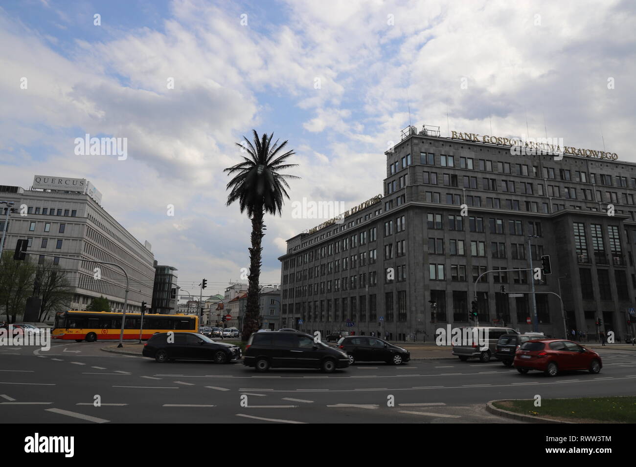 Rondo Charles'a de Gaulle'a Warsaw Stock Photo Alamy
