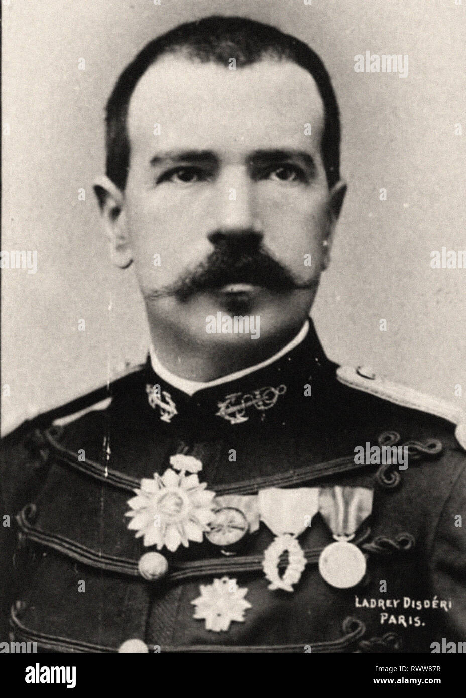Photographic portrait of Colonel Monteil, Parfait-Louis Stock Photo