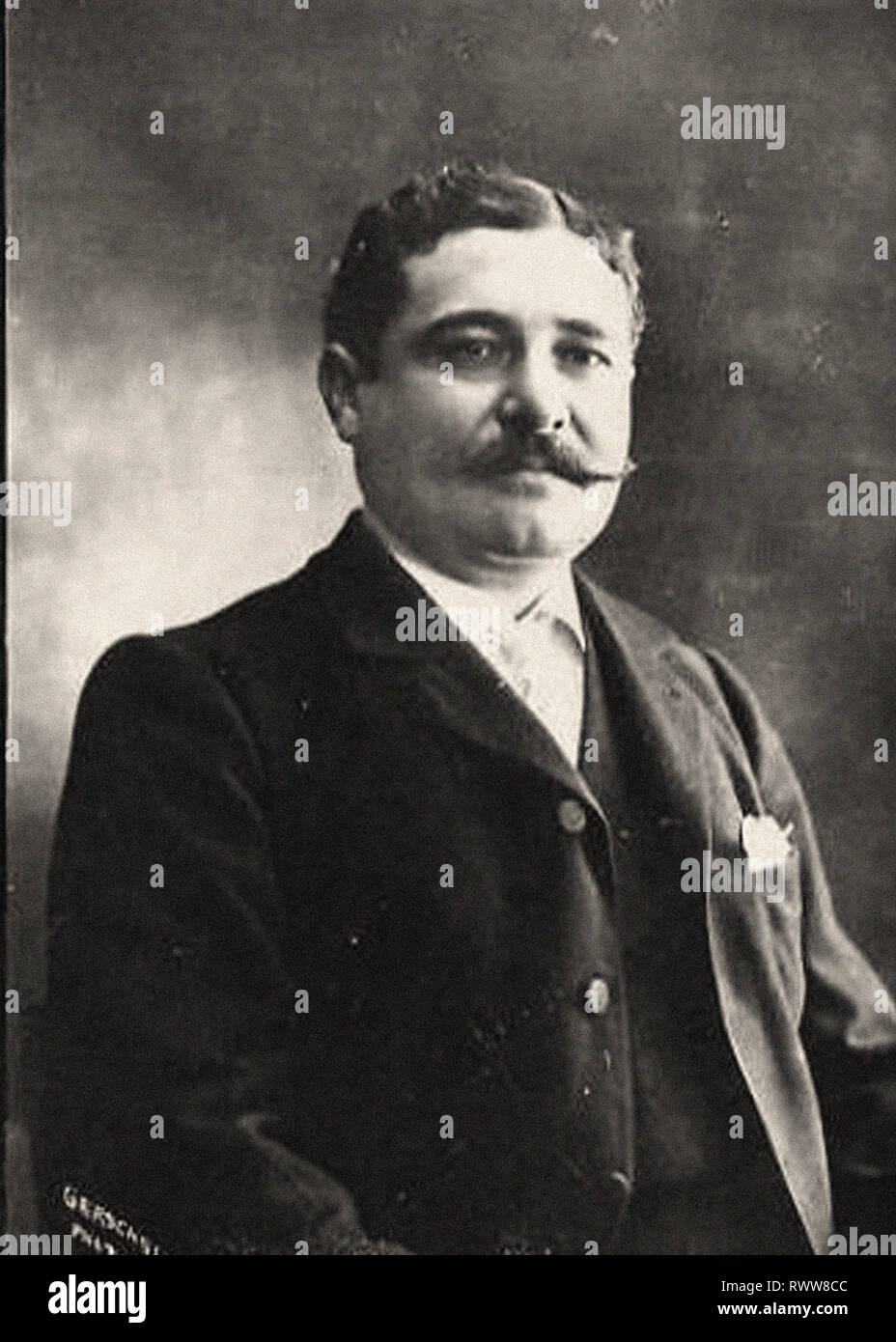 Photographic portrait of Daudet, Léon Stock Photo