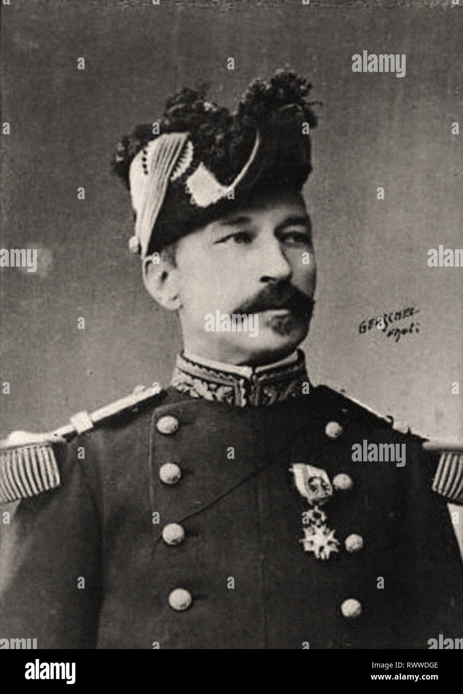 Photographic portrait of Général André Stock Photo