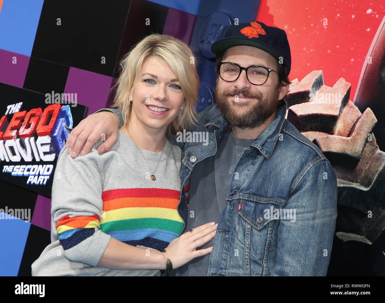 Photo: Charlie Day and Mary Elizabeth Ellis attend the Lego Movie 2  premiere in Los Angeles - LAP2019020244 