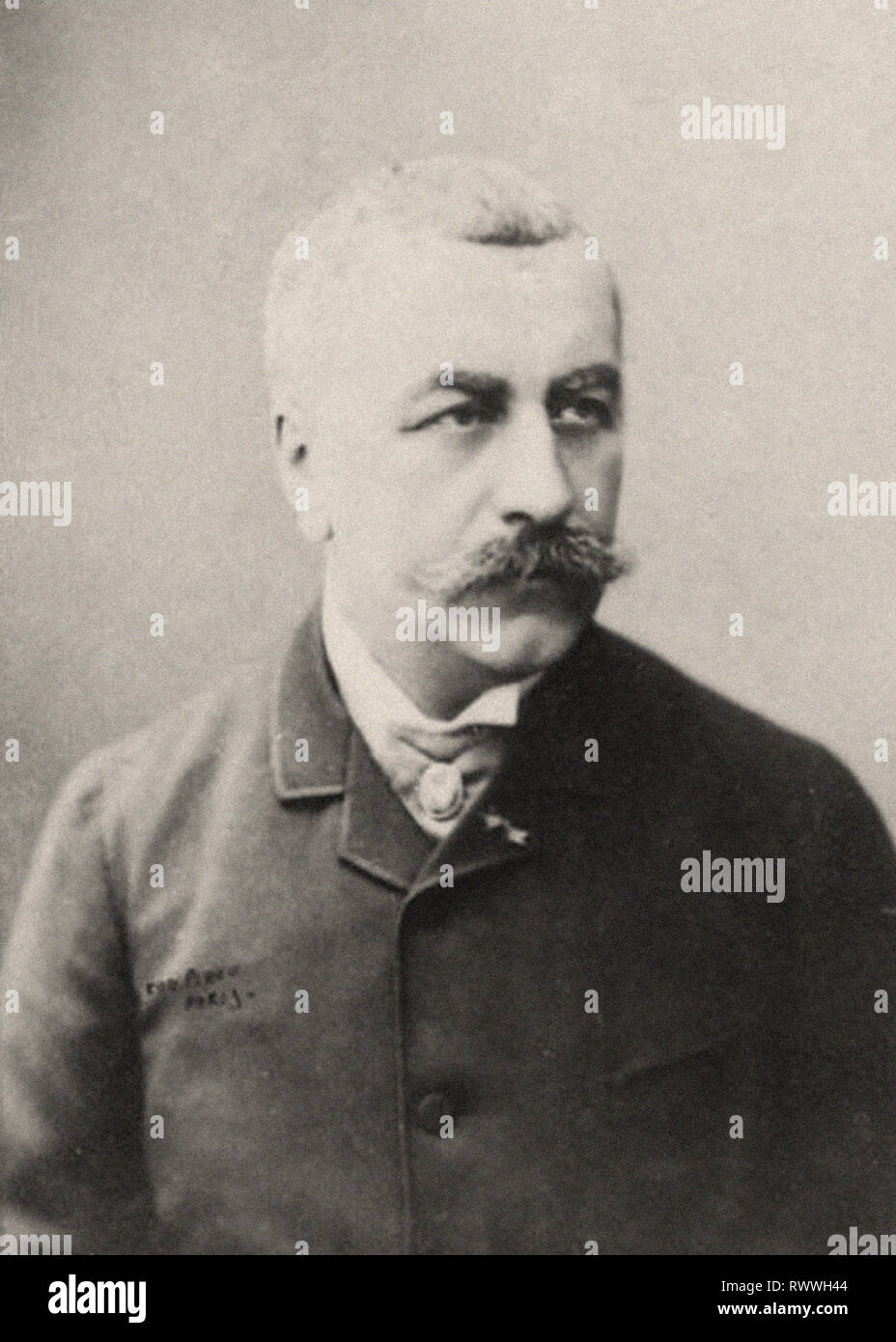 Photographic portrait of Louis Andrieux Stock Photo