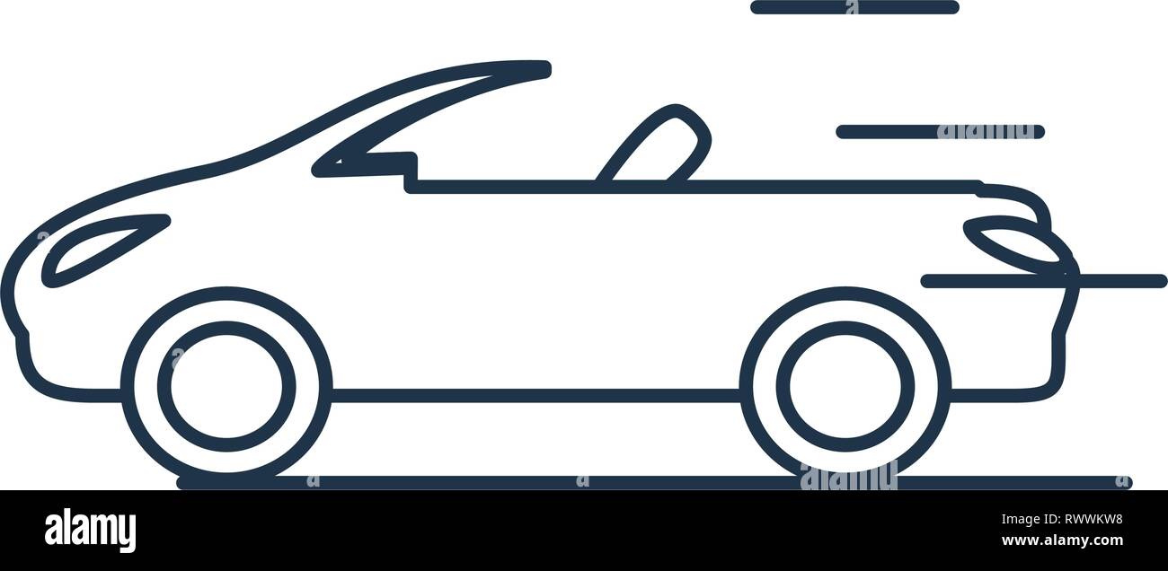 car convertible isolated icon vector illustration design Stock Vector ...