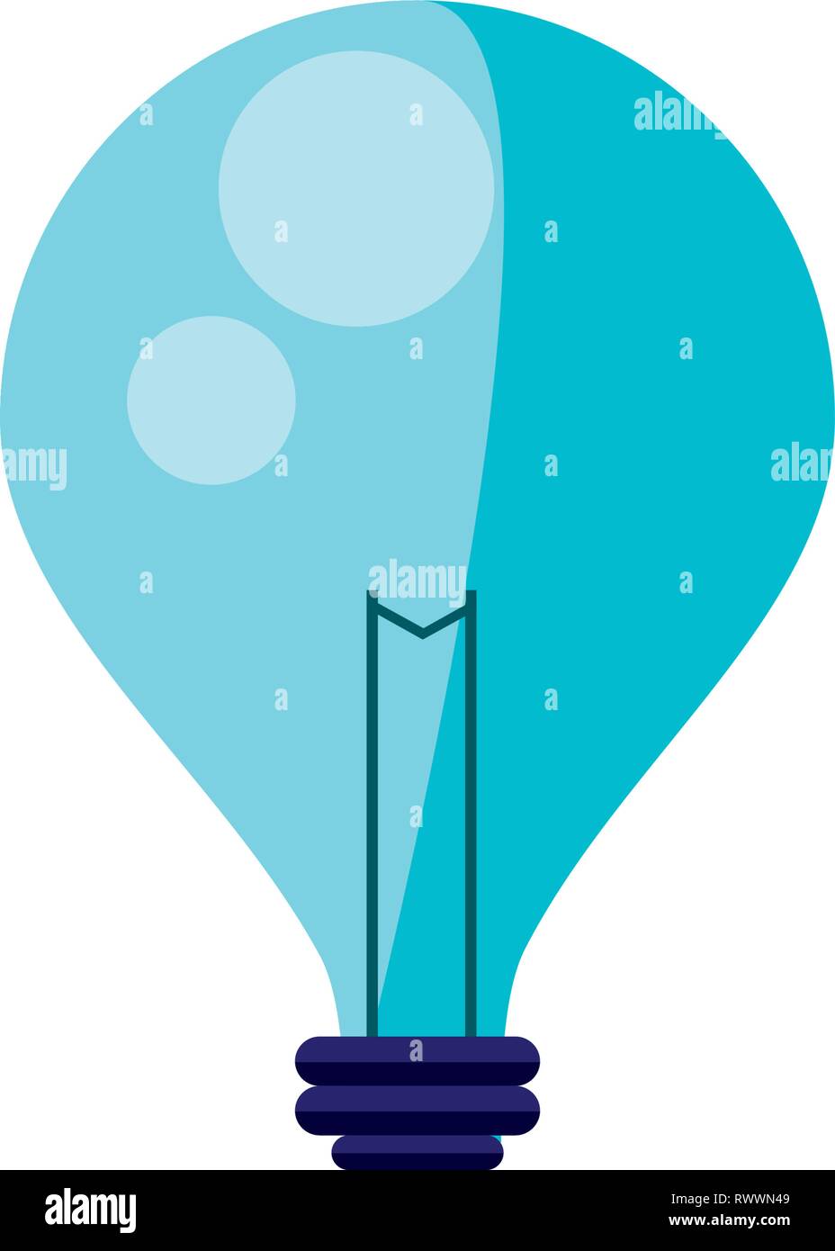 light bulb isolated icon vector illustration design Stock Vector Image ...