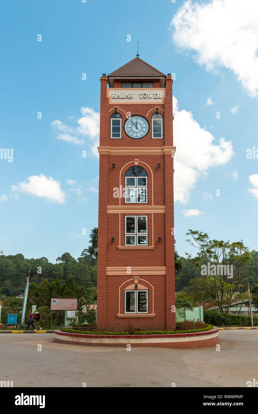 KALAW, MYANMAR - 25 NOVEMBER, 2018: Vertical picture of the beautiful ...