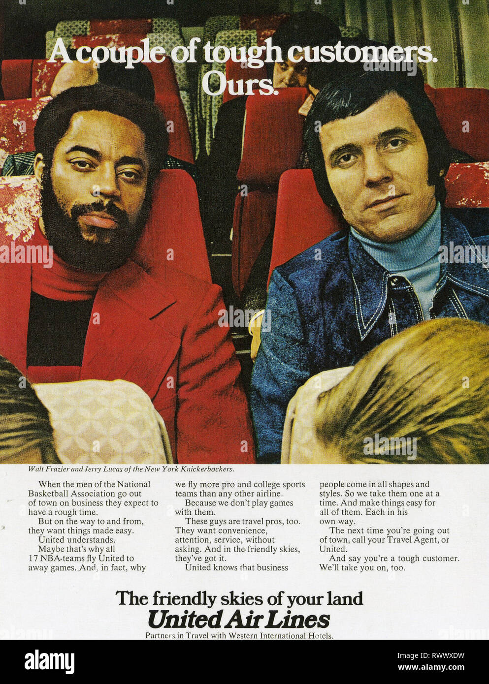 1970s USA United Airlines Magazine Advert Stock Photo - Alamy
