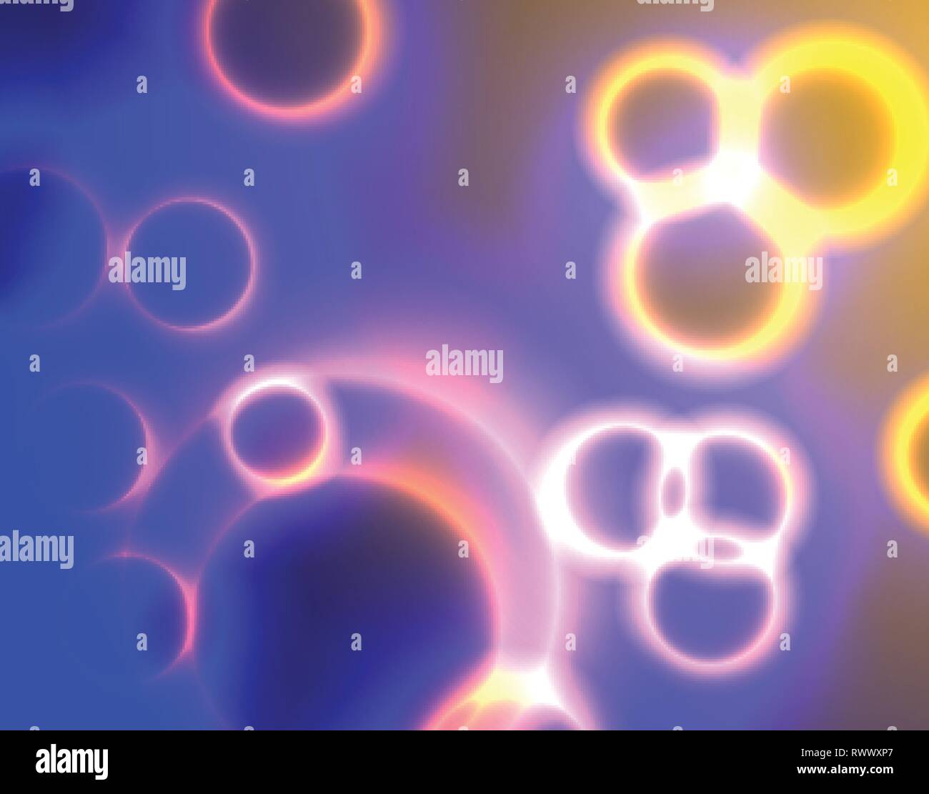 Abstract full of glitch circular bubble background for design. Vector Eps10 illustration Stock Vector