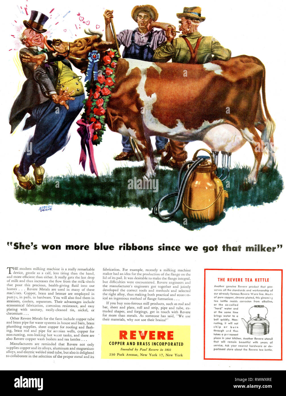 1950s USA Revere Magazine Advert Stock Photo - Alamy