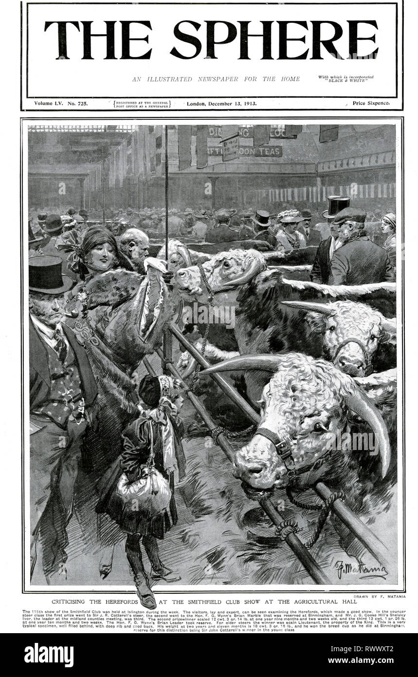 1910s UK The Sphere Magazine Cover Stock Photo Alamy