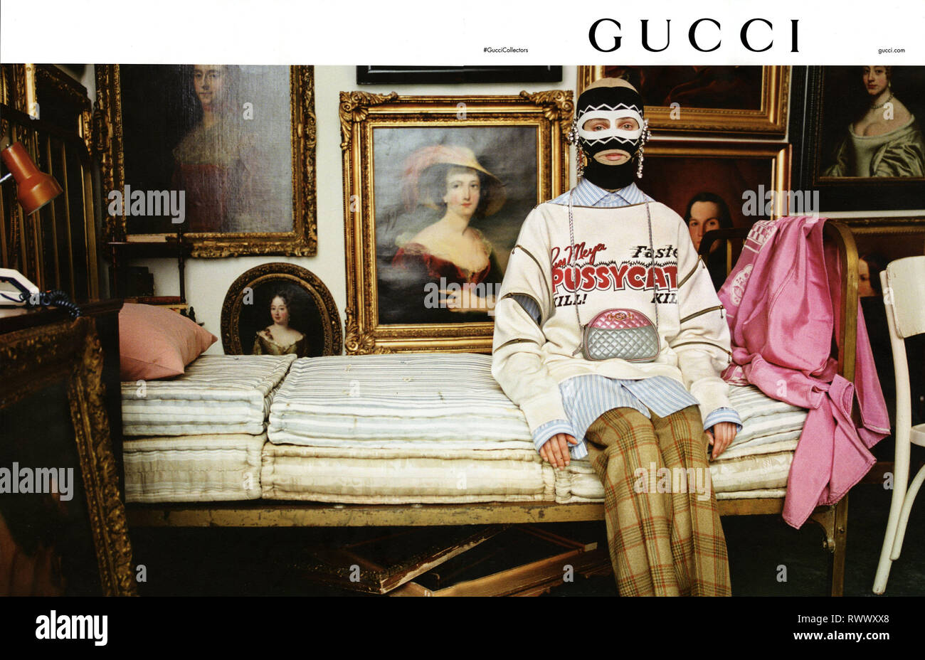 2010s UK Gucci Magazine Advert Stock Photo