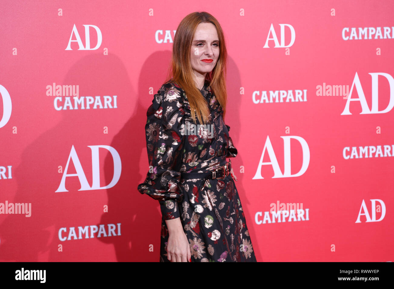 Ana Locking, Spanish designer, artist and photographer seen on the red carpet during the XII Edition of the Interior Design, Design and Architecture Awards organized by the AD magazine in the Teatro Real de Madrid. Stock Photo