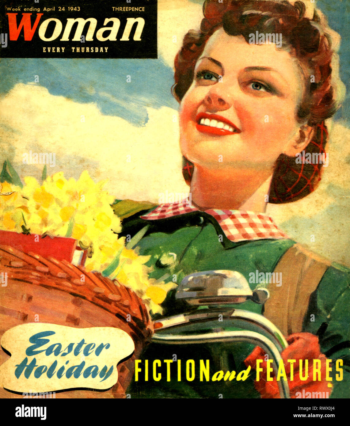 1940s UK Woman Magazine Cover Stock Photo
