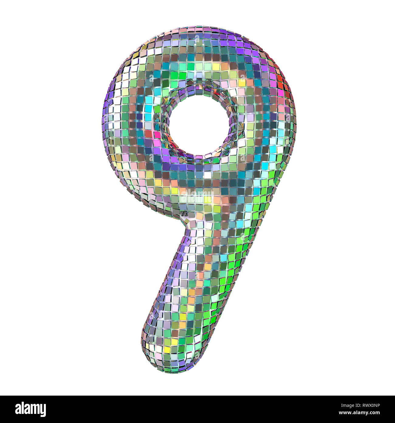 Disco font, number 9 from glitter mirror facets. 3D rendering isolated on white background Stock Photo - Alamy Disco font, number 9 from glitter mirror facets. 3D rendering isolated on white background Stock Photo - Alamy
