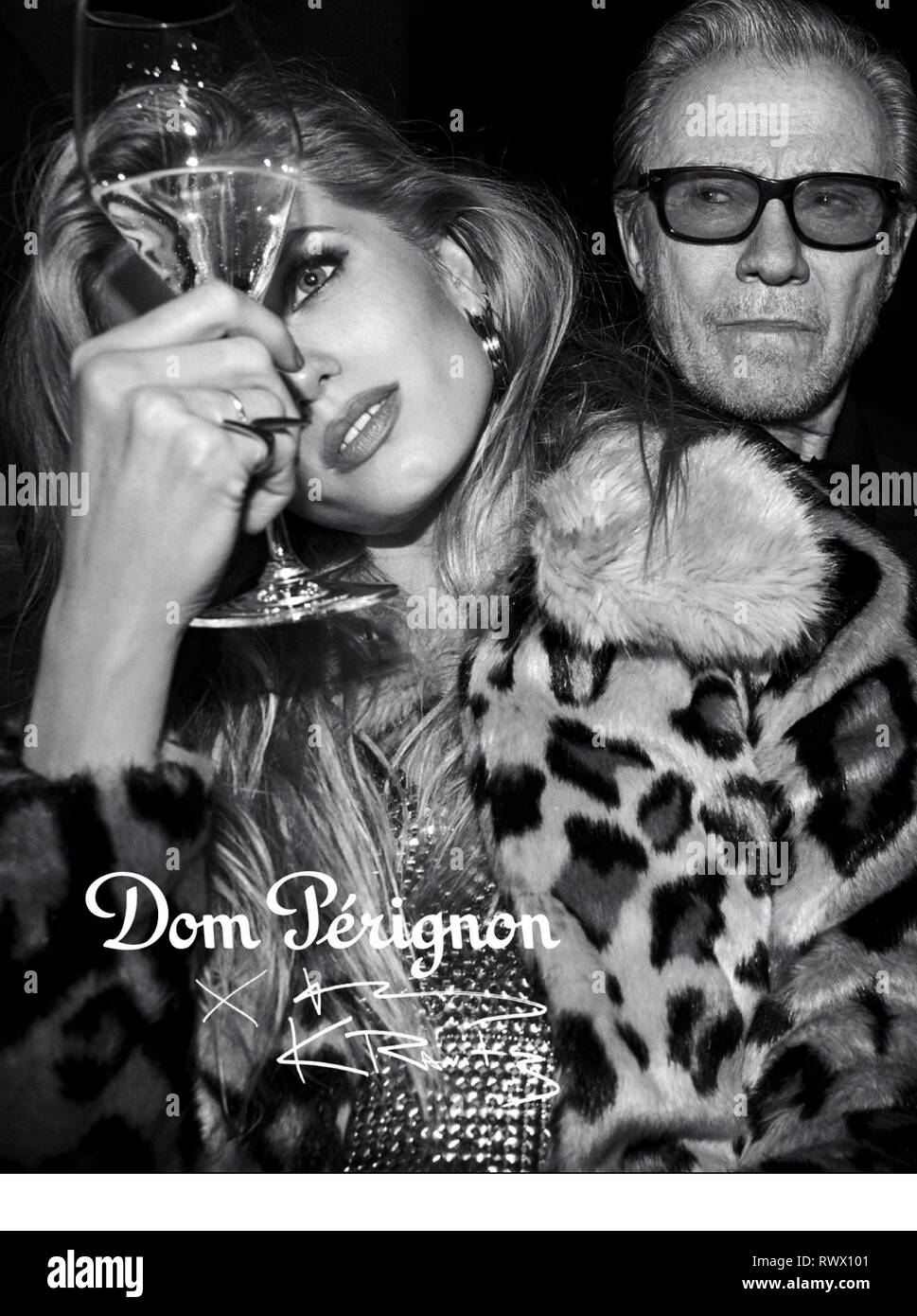 Champagne advert dom perignon hi-res stock photography and images