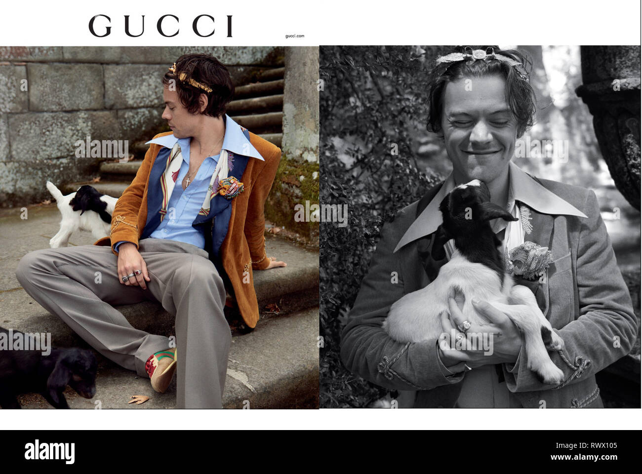 2010s UK Gucci Magazine Advert Stock Photo