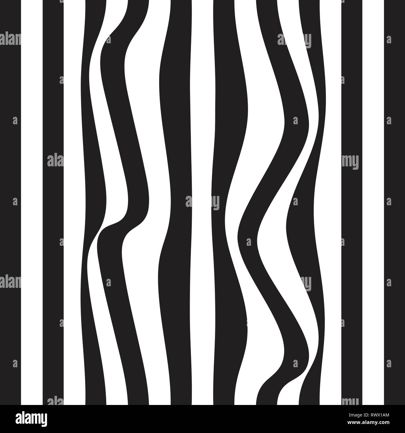Striped seamless abstract background. black and white zebra print ...