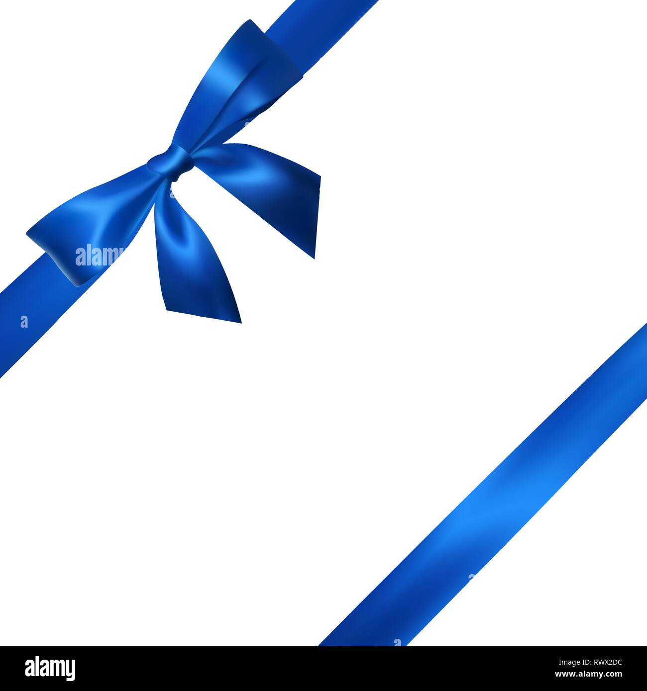 Blue background satin ribbons Stock Vector Images - Alamy
