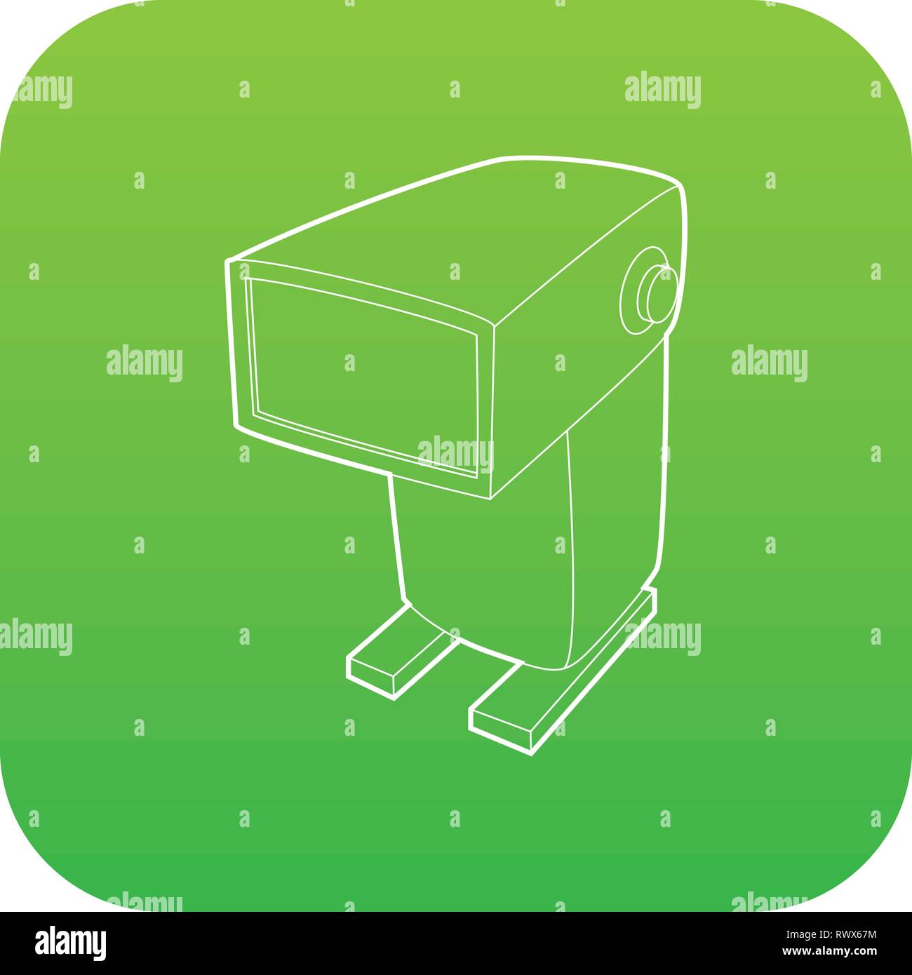 External flash camera icon green vector Stock Vector Image & Art - Alamy