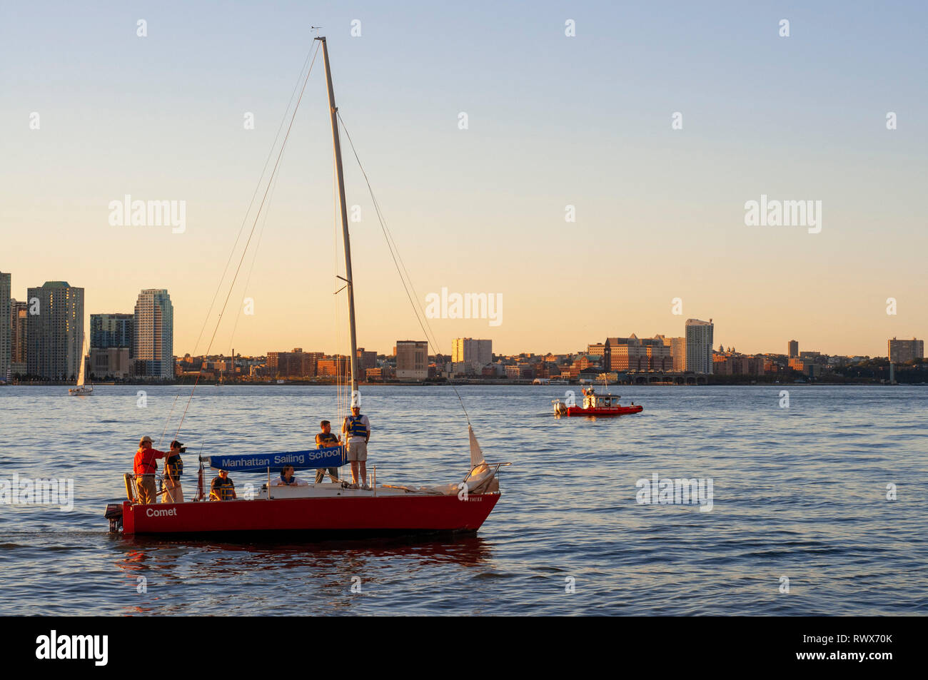 Manhattan sailing school in World Financial Center. Manhattan Sailing