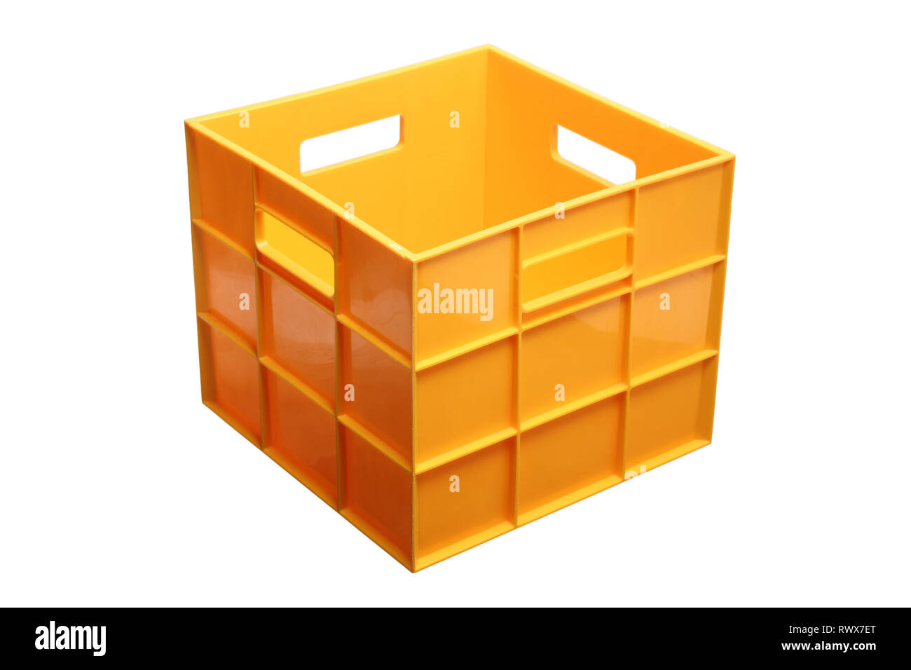 Storage Box on White Background Stock Photo